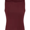 Bridget Slinky Cowl Back Top – Bordeaux