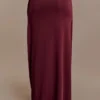 Bridget Slinky maxi-rok met metalen details – Bordeaux Bridget Slinky maxi-rok met metalen details – Bordeaux