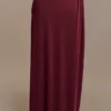 Bridget Slinky maxi-rok met metalen details – Bordeaux Bridget Slinky maxi-rok met metalen details – Bordeaux