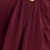 Bridget Slinky maxi-rok met metalen details – Bordeaux Bridget Slinky maxi-rok met metalen details – Bordeaux