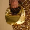 Bristol Mini Croissant leren tas – Goud Bristol Mini Croissant leren tas – Goud