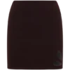 Brock gebreide mini-rok met uitsnijdingen – donkere chocoladebruin Brock gebreide mini-rok met uitsnijdingen – donkere chocoladebruin