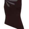 Brock gebreide top met asymmetrische halslijn – donkere chocoladebruin Brock gebreide top met asymmetrische halslijn – donkere chocoladebruin