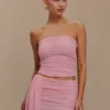 Brooklyn mesh crop top – Candy Pink