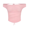 Brooklyn mesh crop top – Candy Pink