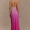 Bruna Slinky Fishtail Maxi-rok – Ombre Roze Bruna Slinky Fishtail Maxi-rok – Ombre Roze