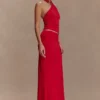 Bruna Slinky Fishtail Maxi-rok – Rood Bruna Slinky Fishtail Maxi-rok – Rood