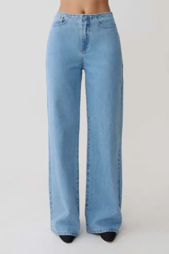 Caitlin Denim-jeans met middelhoge taille – klassiek blauw