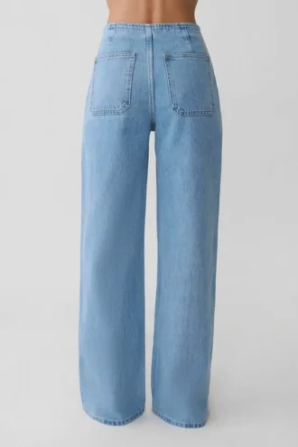 Caitlin Denim-jeans met middelhoge taille – klassiek blauw