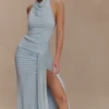 Calandra soepelvallende maxi-rok – lichtblauw Calandra soepelvallende maxi-rok – lichtblauw