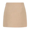 Camilla bouclé minirok – licht taupe Camilla bouclé minirok – licht taupe