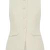 Camilla bouclé mouwloos vest – ivoor Camilla bouclé mouwloos vest – ivoor