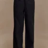Campbell katoenen broek met wijde pijpen – Zwart Campbell katoenen broek met wijde pijpen – Zwart