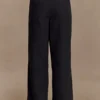 Campbell katoenen broek met wijde pijpen – Zwart Campbell katoenen broek met wijde pijpen – Zwart