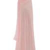 Carah maxi-jurk van satijn en chiffon – lichtroze Carah maxi-jurk van satijn en chiffon – lichtroze