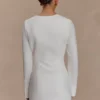 Carina katoenen shirtjurk met peplum – Wit Carina katoenen shirtjurk met peplum – Wit