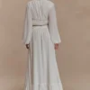 Carlie chiffon top met gekruiste bandjes – ivoor Carlie chiffon top met gekruiste bandjes – ivoor