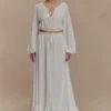 Carlie chiffon top met gekruiste bandjes – ivoor Carlie chiffon top met gekruiste bandjes – ivoor