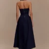 Caroline Denim halter midi-jurk – Indigo blauw Caroline Denim halter midi-jurk – Indigo blauw