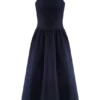 Caroline Denim halter midi-jurk – Indigo blauw Caroline Denim halter midi-jurk – Indigo blauw
