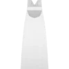 Carolyn linnen maxi-jurk met bubbelhals – Wit Carolyn linnen maxi-jurk met bubbelhals – Wit