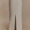 Casey linnen maxi-rok met borduursels – naturel Casey linnen maxi-rok met borduursels – naturel
