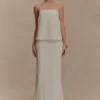 Casey linnen maxi-rok met borduursels – naturel Casey linnen maxi-rok met borduursels – naturel