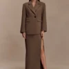 Cassie Column Maxi-rok – Cacaobruin Cassie Column Maxi-rok – Cacaobruin