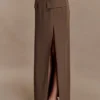 Cassie Column Maxi-rok – Cacaobruin Cassie Column Maxi-rok – Cacaobruin