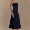 Cecilia Denim A-lijn midirok – Indigoblauw Cecilia Denim A-lijn midirok – Indigoblauw