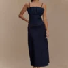 Cecilia Denim A-lijn midirok – Indigoblauw Cecilia Denim A-lijn midirok – Indigoblauw