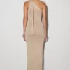 Celestino bloemenprint metallic gebreide maxi-jurk – goud Celestino bloemenprint metallic gebreide maxi-jurk – goud