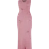 Celestino bloemenprint metallic gebreide maxi-jurk – Roze Celestino bloemenprint metallic gebreide maxi-jurk – Roze