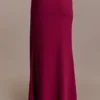 Celina chiffon maxi-rok met overlay – kersenrood Celina chiffon maxi-rok met overlay – kersenrood