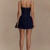 Cheyenne Scallop Denim Mini Jurk – Indigo Blue Cheyenne Scallop Denim Mini Jurk – Indigo Blue