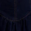 Cheyenne Scallop Denim Mini Jurk – Indigo Blue Cheyenne Scallop Denim Mini Jurk – Indigo Blue