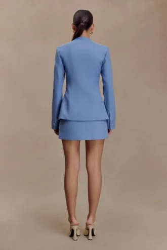 Christel Suiting getailleerde blazer – Ocean Blue