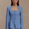 Christel Suiting getailleerde blazer – Ocean Blue Christel Suiting getailleerde blazer – Ocean Blue