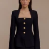 Christel Suiting getailleerde blazer – Zwart Christel Suiting getailleerde blazer – Zwart