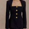Christel Suiting getailleerde blazer – Zwart Christel Suiting getailleerde blazer – Zwart
