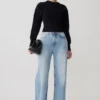 Ciaralee trui met getailleerde taille – Zwart Ciaralee trui met getailleerde taille – Zwart
