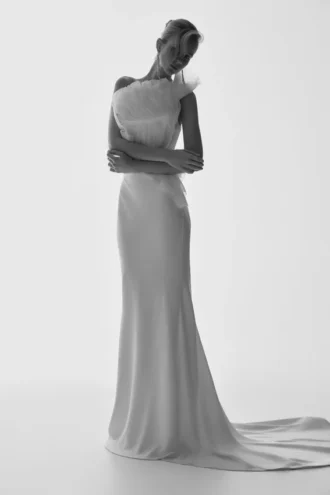 Clara Fishtail maxi-rok – Wit