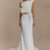 Clara Fishtail maxi-rok – Wit Clara Fishtail maxi-rok – Wit