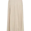Clarence linnen A-lijn maxi-rok – naturel