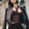 Codi bomberjack van imitatieleer – Merlot Codi bomberjack van imitatieleer – Merlot