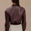 Codi bomberjack van imitatieleer – Merlot Codi bomberjack van imitatieleer – Merlot