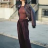 Codi bomberjack van imitatieleer – Merlot Codi bomberjack van imitatieleer – Merlot