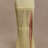 Coleene Pointelle gebreide maxi-rok – Lemon Coleene Pointelle gebreide maxi-rok – Lemon