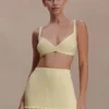 Coleene Pointelle-gebreide top – Lemon Coleene Pointelle-gebreide top – Lemon