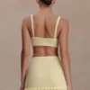 Coleene Pointelle-gebreide top – Lemon Coleene Pointelle-gebreide top – Lemon